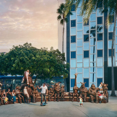 Sit Beside 12 Of The World’s Most Endangered Animals At This 40-Foot-Long Sculpture In Miami Beach