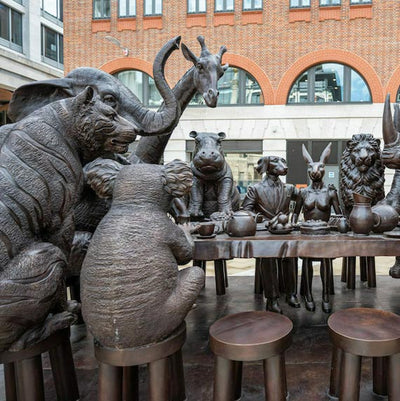 See The 'Wild Table Of Love' Animal Sculpture In Paternoster Square