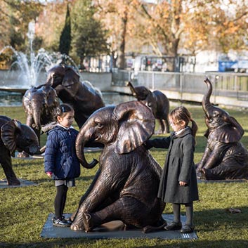 A Herd Of 21 Bronze Elephants Has Appeared In Marble Arch